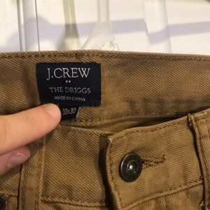 J Crew Garment Dyed Jeans - Brown